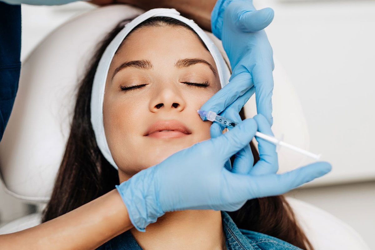 woman getting wrinkle relaxers in Medford